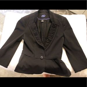 WHBM Black Peplum Blazer